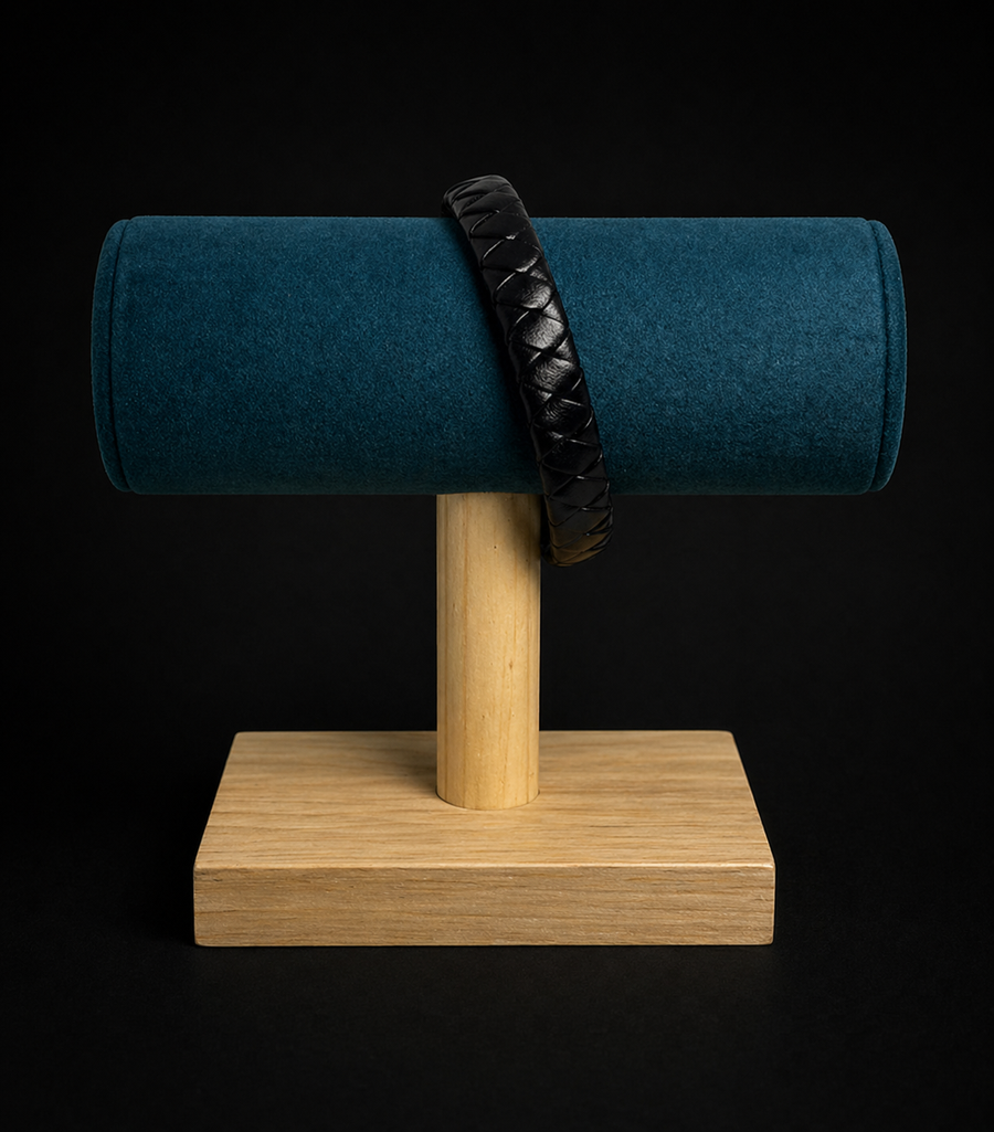 Pulsera de Cuero Negro