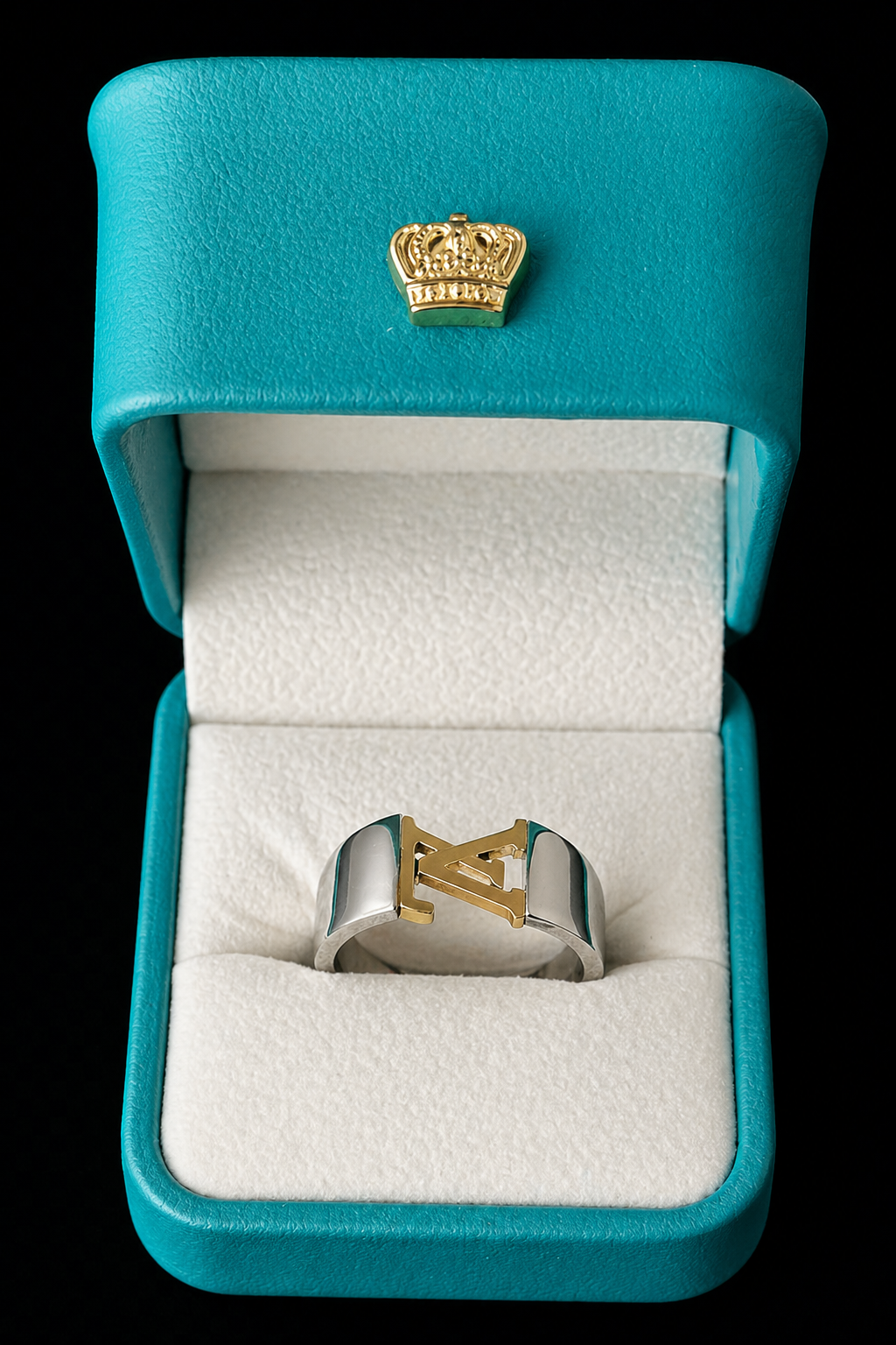 Anillo Lv Plateado