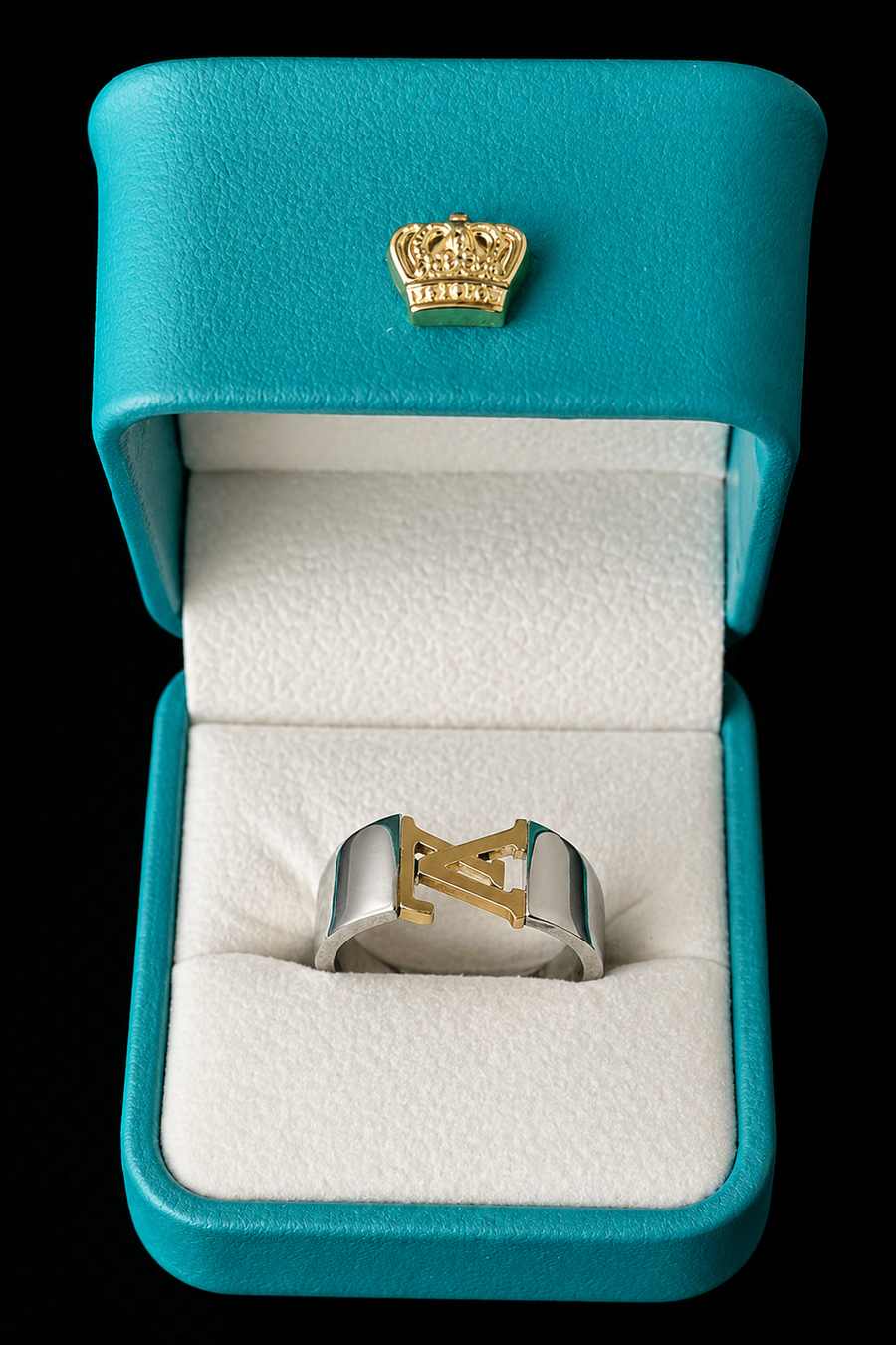Anillo Lv Plateado