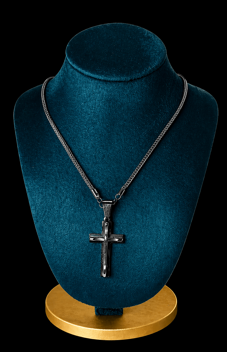 Collar con Dije de Cruz Cumbre - BRØNNCollar con Dije de Cruz CumbreBrønnBRØNNCollar con Dije de Cruz Cumbre