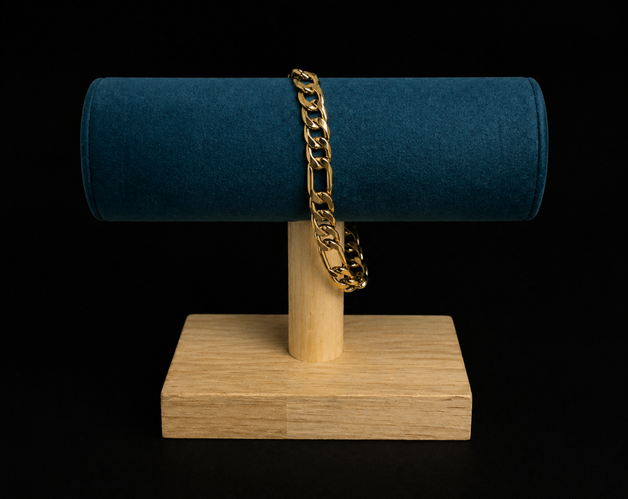 Pulsera Figaro Robusta Dorado