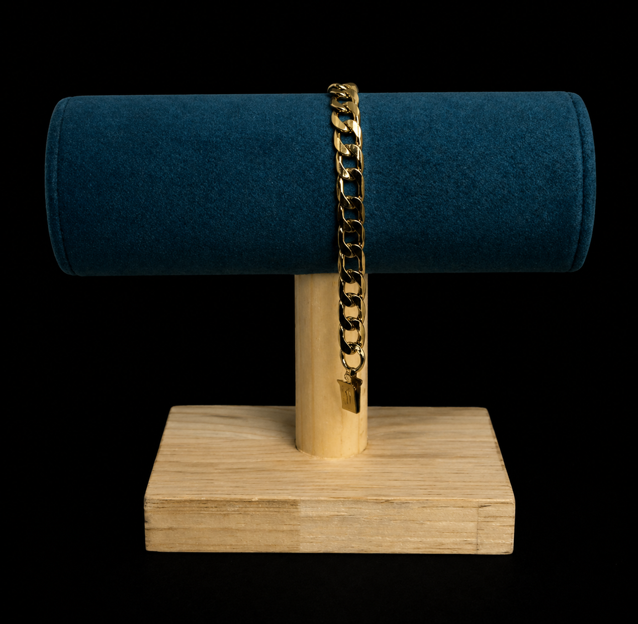 Pulsera Cubana Mediana Dorado