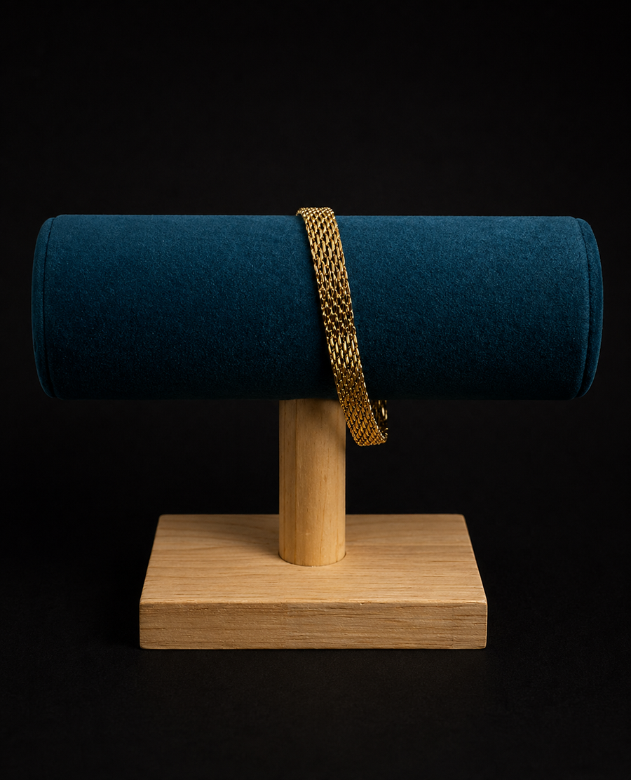 Pulsera de Tejido Chino Dorado