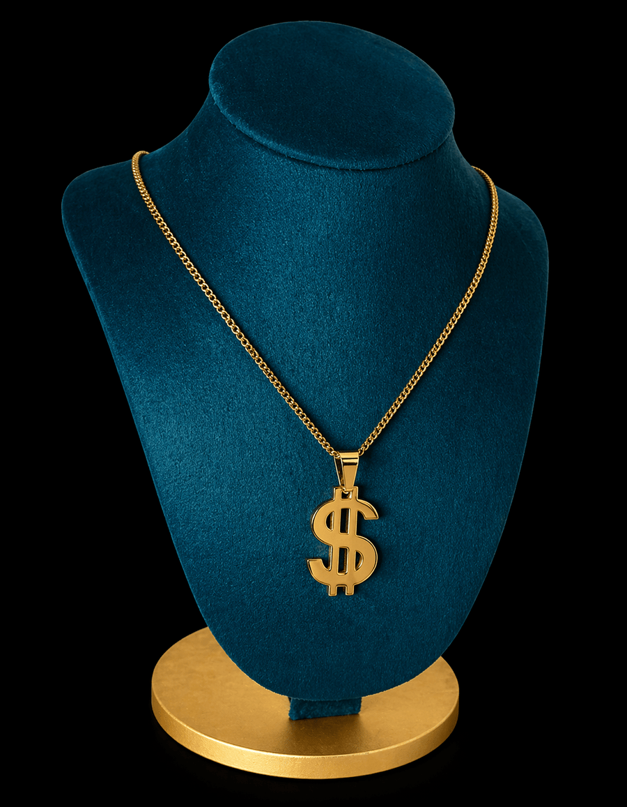 Collar con Dije Billion Asset Dorado - BRØNNCollar con Dije Billion Asset DoradoBrønnBRØNNDoradoAcero inoxidableCollar con Dije Billion Asset Dorado