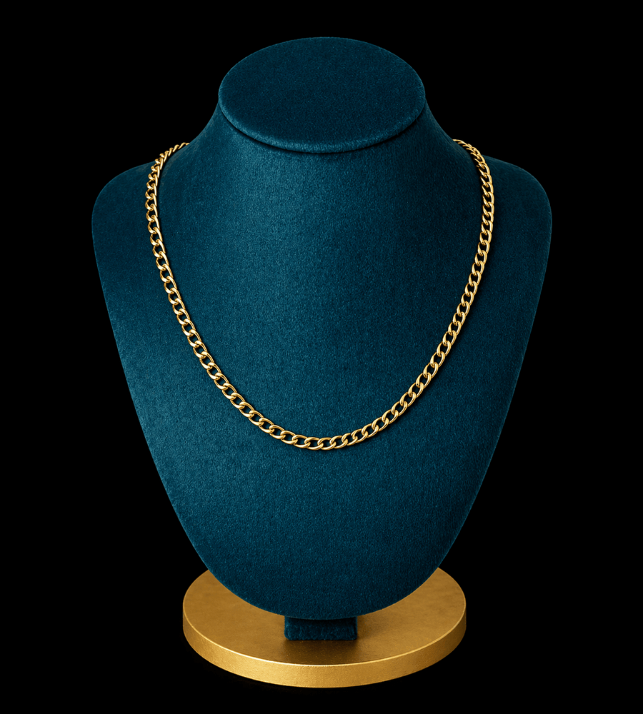Cadena Figaro Mediana Dorado - BRØNNCadena Figaro Mediana DoradoBrønnBRØNNDoradoAcero inoxidableCadena Figaro Mediana Dorado