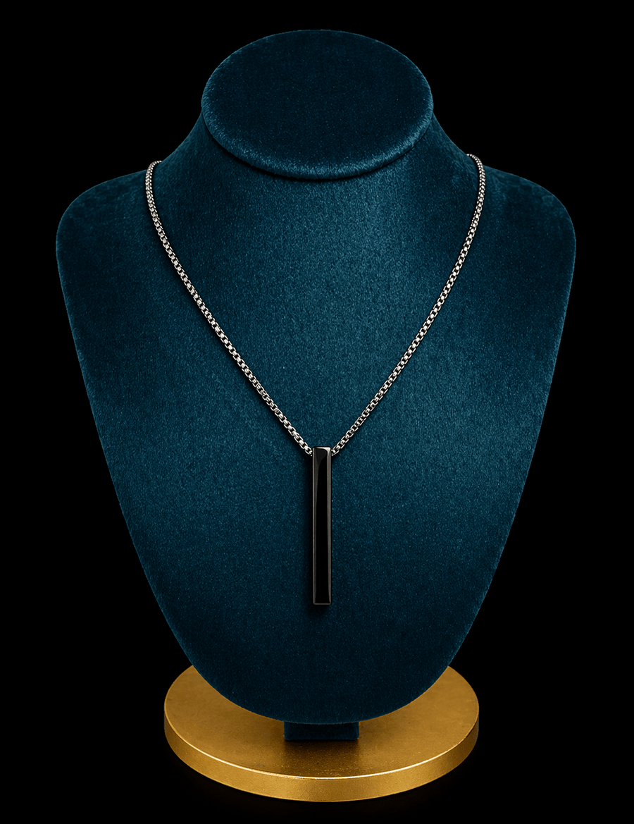 Collar con Dije Monolito Plateado - BRØNNCollar con Dije Monolito PlateadoBrønnBRØNNPlateadoAcero inoxidableCollar con Dije Monolito Plateado